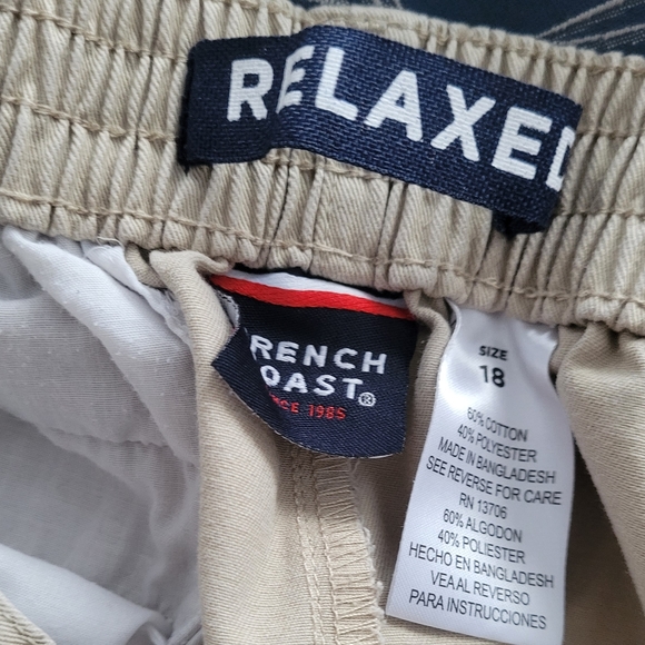 FRENCH TOAST Pull-On Relaxed Fit Stretch Twill Pant, Khaki, Boys Size 18 - Picture 6 of 6